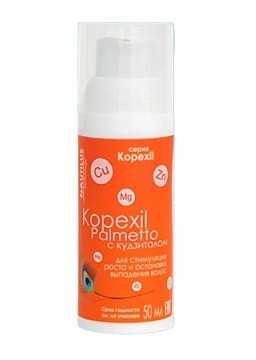 Гель для стимуляции роста волос Kopexil Palmetto c кудзитолом, 50мл