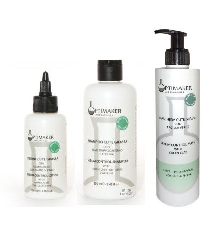 Optima Набор себорегулирующий для жирных волос(лосьон, шампунь, маска)