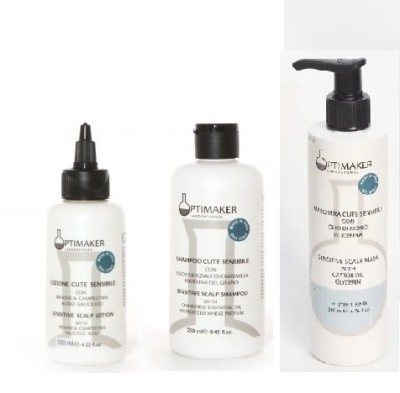 Optima Набор для чувствительной кожи головы(лосьон, шампунь, маска)