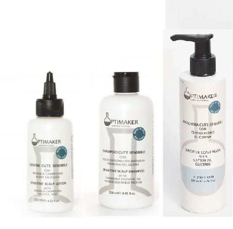 Optima Набор для чувствительной кожи головы(лосьон, шампунь, маска)